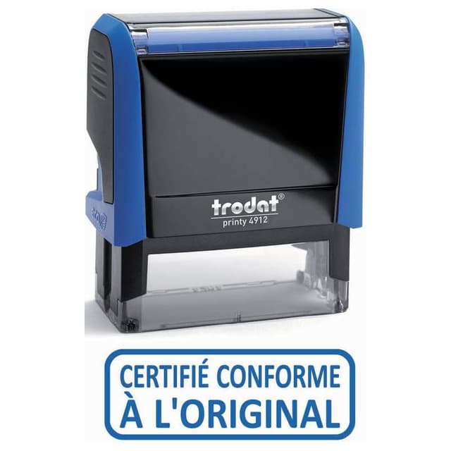 Tampon certifié conforme à l'original
