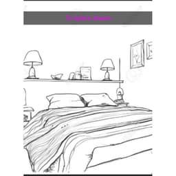 tampon en bois papier dessin lit