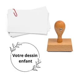 tampon dessin enfant en bois personnaliser