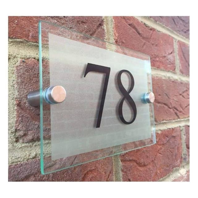 plaque numero plexiglas