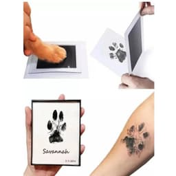 pattes de chiens encreurs