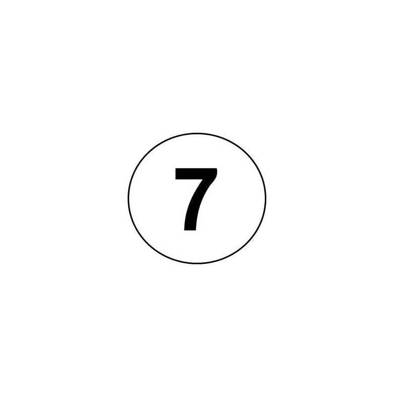 tampon chiffre 7