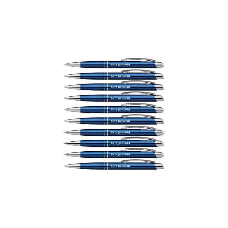 stylo personnalise prenom bleu
