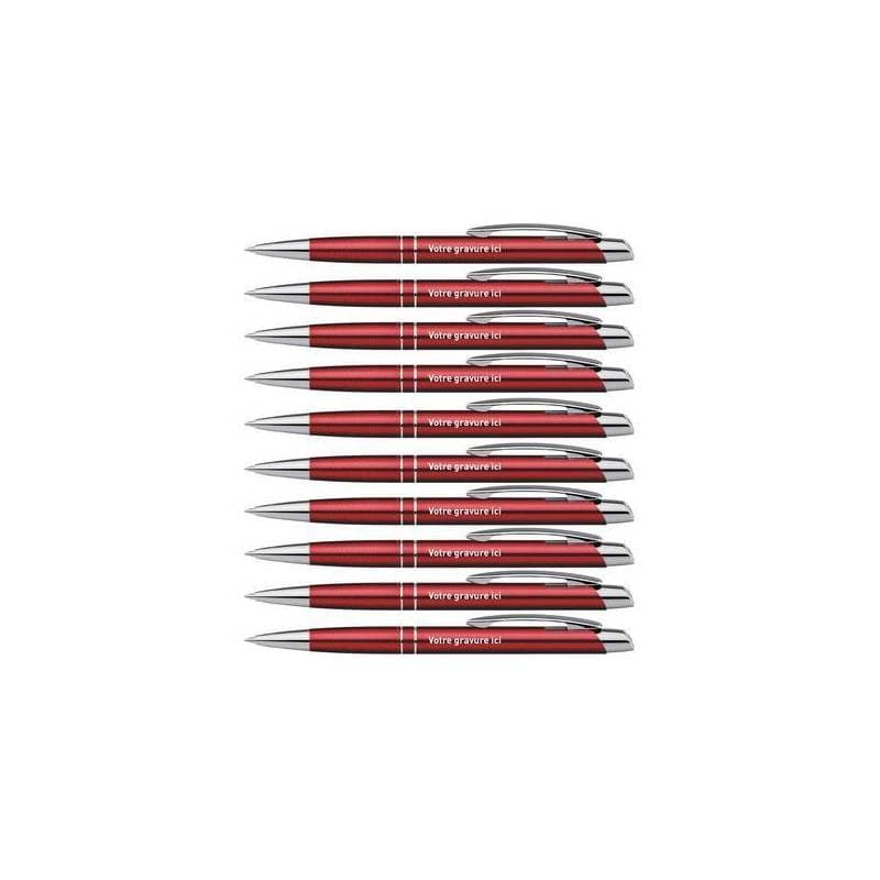 stylo personnalise prenom rouge