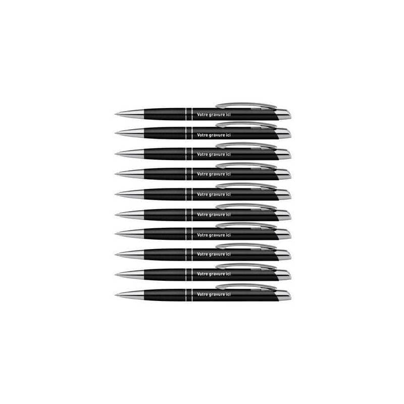 stylo personnalise prenom noir