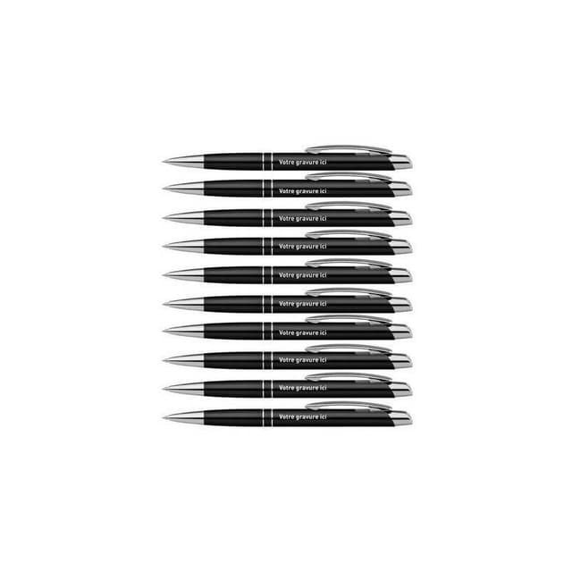 stylo personnalise prenom noir