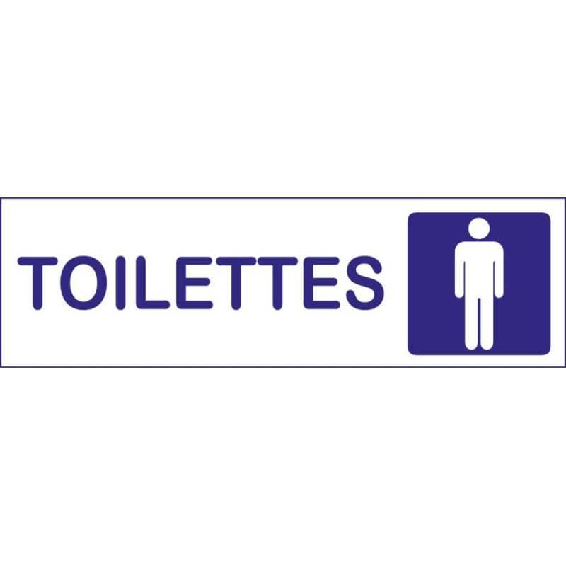 Plaque toilettes Hommes