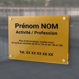 Plaque professionnelle pharmacie
