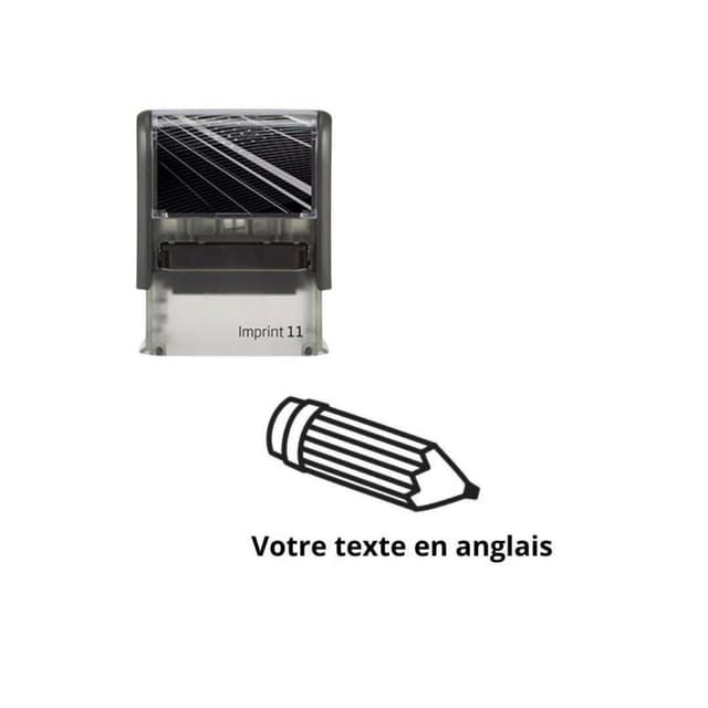 Tampon encreur enseignant à personnaliser en anglais Imprint