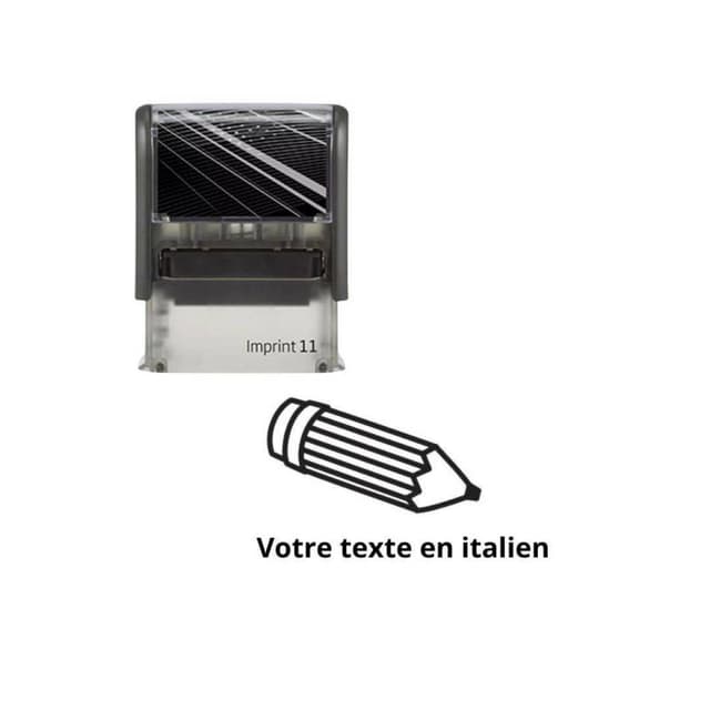 Tampon encreur enseignant en italien Imprint
