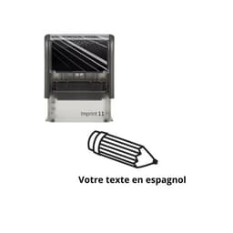 Tampon encreur enseignant à personnaliser en espagnol Imprint