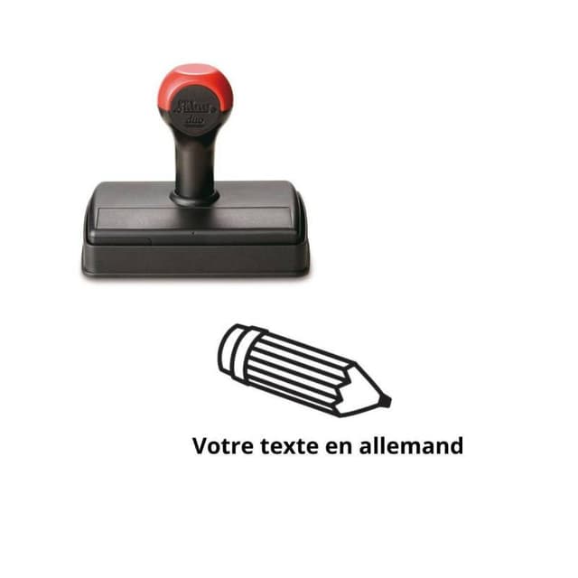 Tampon encreur enseignant à personnaliser en allemand Shiny