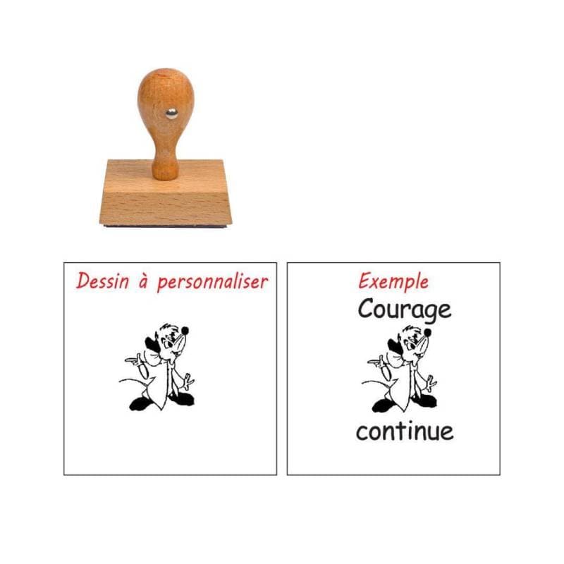Tampon enseignant souris à personnaliser n°86