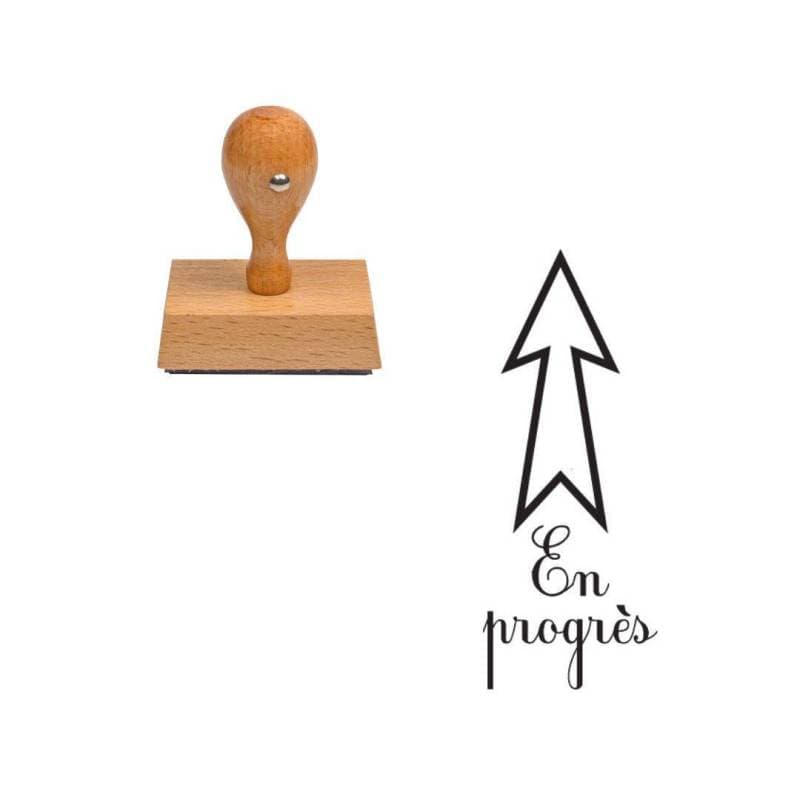 Tampon enseignant en progrès en bois n°48