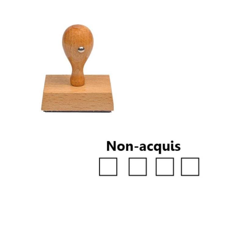Tampon enseignant non acquis cube n°136