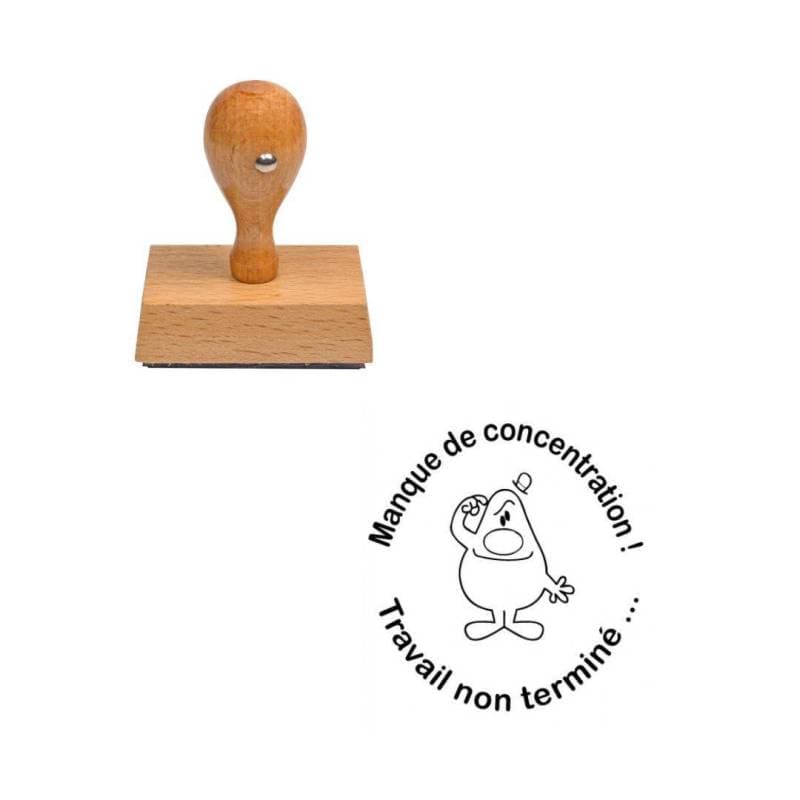 Tampon enseignant manque de concentration n°182