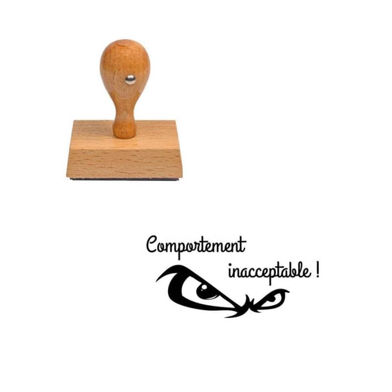Tampon enseignant comportement inaceptable n°185
