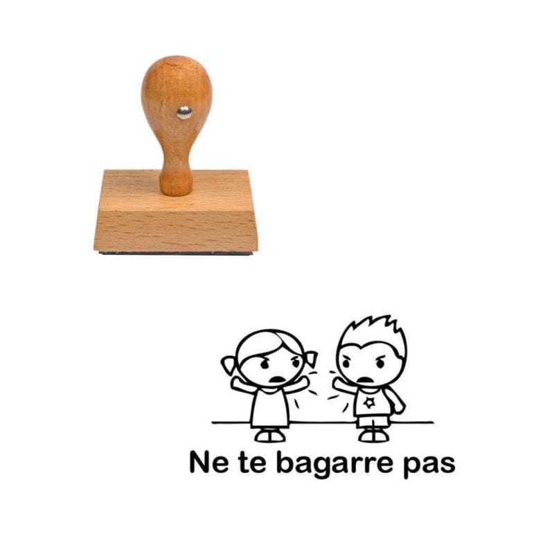Tampon enseignant ne te bagarre pas n°189