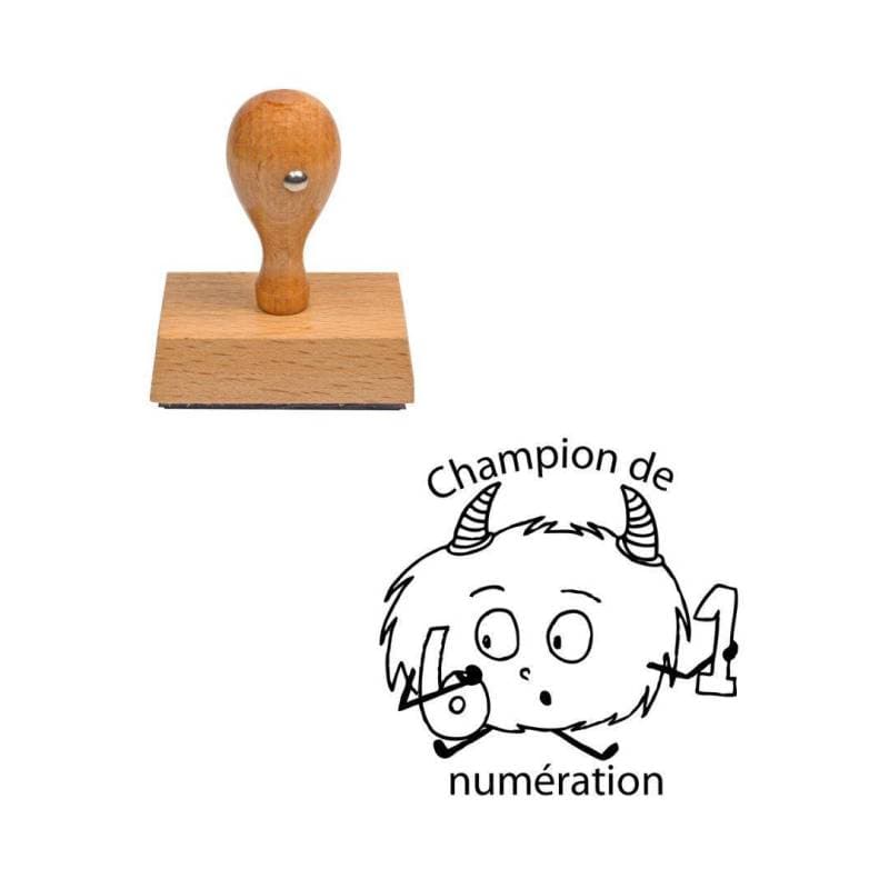 Tampon enseignant champion de numération n°290