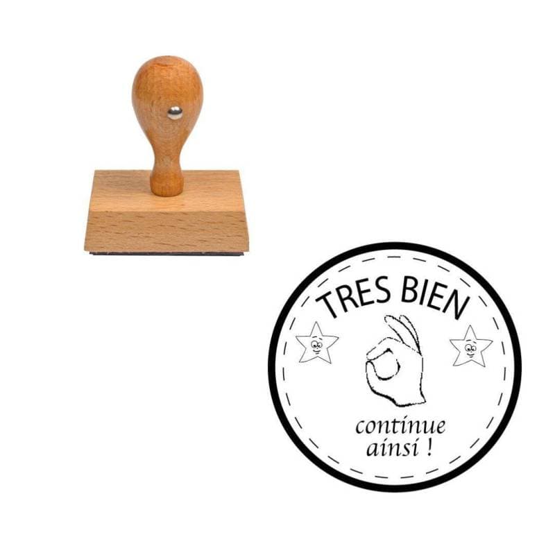 Tampon enseignant très bien / continue ainsi n°313