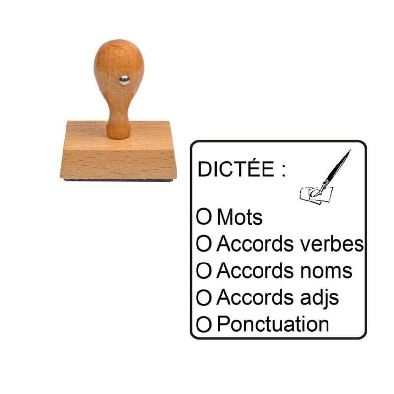 Tampon enseignant Dictée évaluation n°337