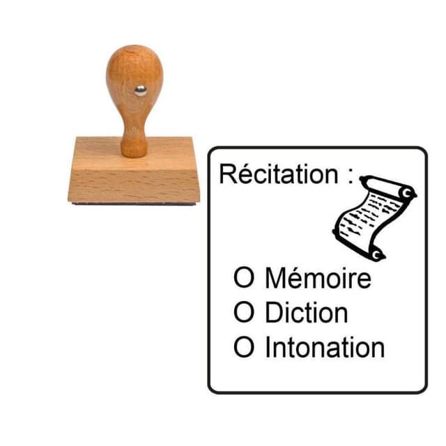 Tampon enseignant Récitation évaluation n°341