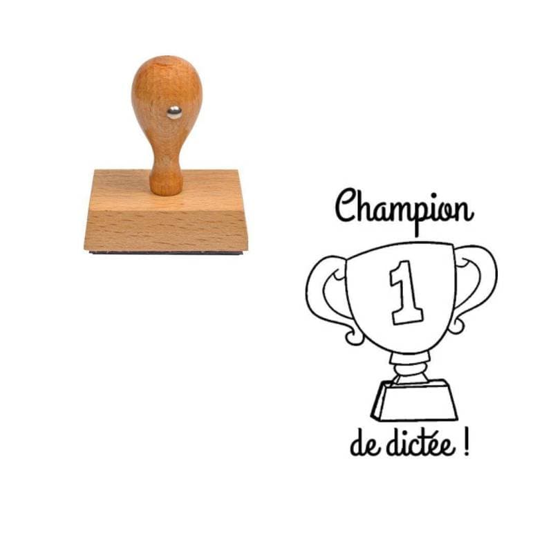 Tampon enseignant Champion de dicée trophée n°343