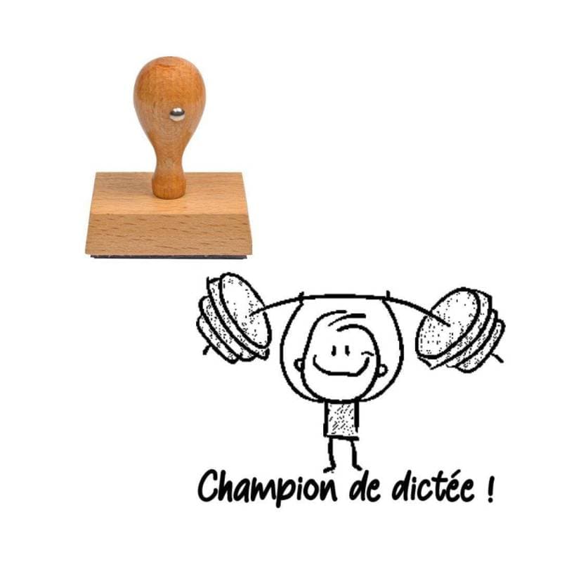 Tampon enseignant Champion de dicée musculation n°344