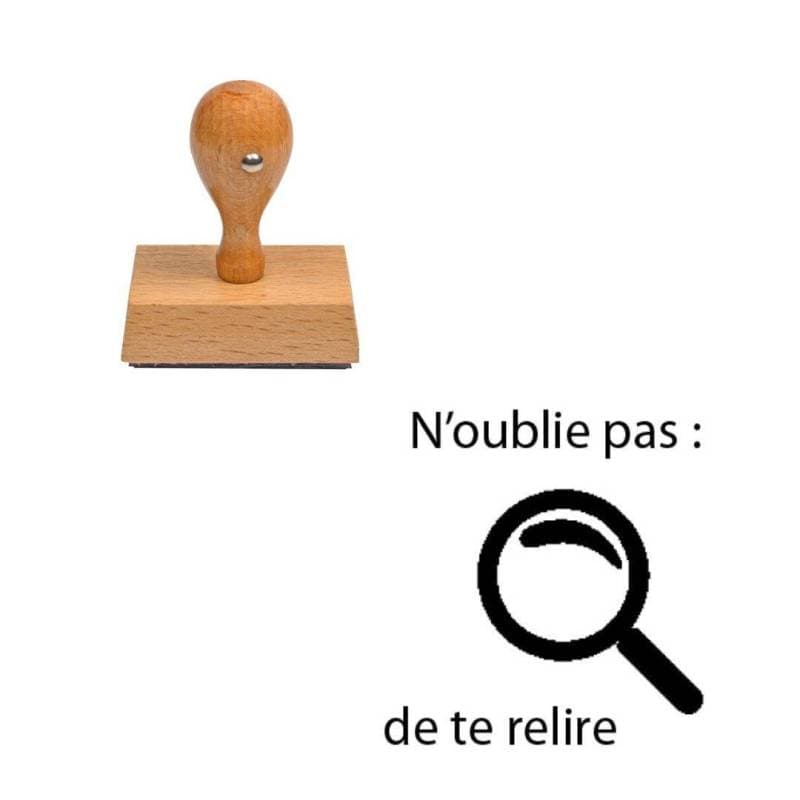Tampon enseignant N'oublie pas de te relire n°364