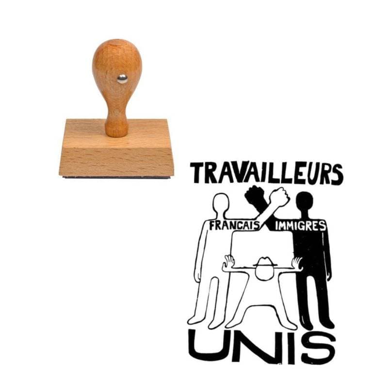 Tampon Mai 68 Travailleurs Unis