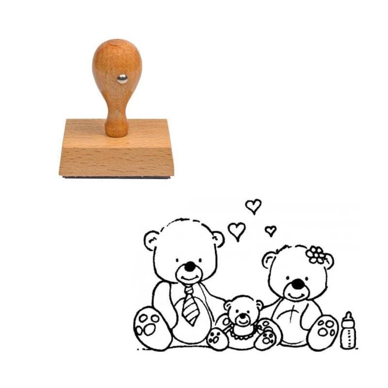Tampon Naissance doudou cœur