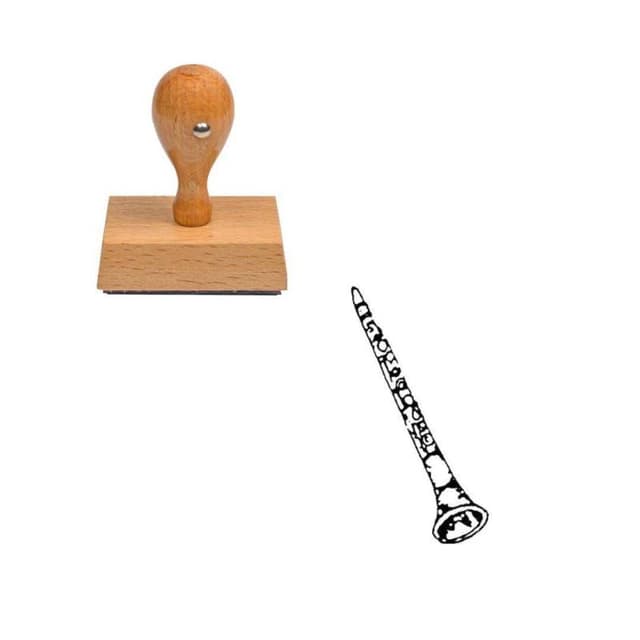 Tampon musique clarinette en bois