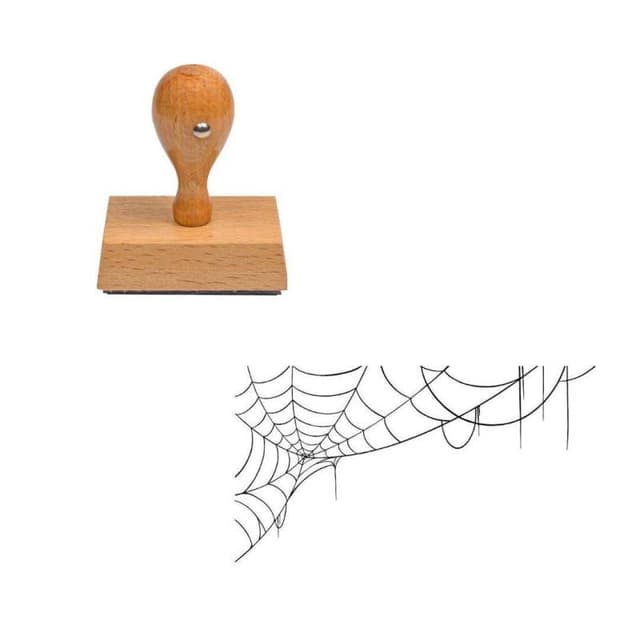 Tampon Halloween toile d'araignée