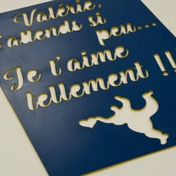 Pochoir personnalisé exemple