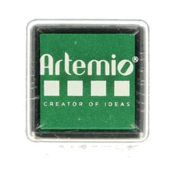 Encreur Artemio mini format pour bois et papier vert foncé