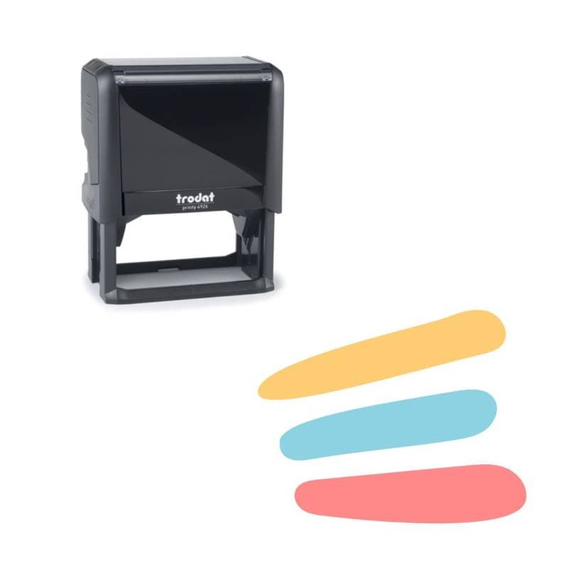 Tampon couleur en 3 couleurs 4928