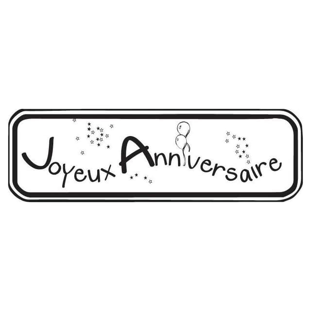 tampon anniversaire joyeux anniversaire