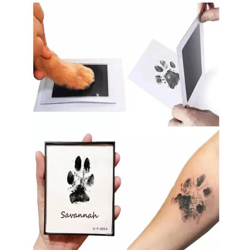 pattes de chiens encreurs