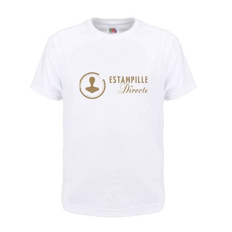 Tee shirt pas cher à personnaliser homme blanc