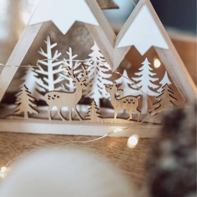 Décoration bûche de Noel