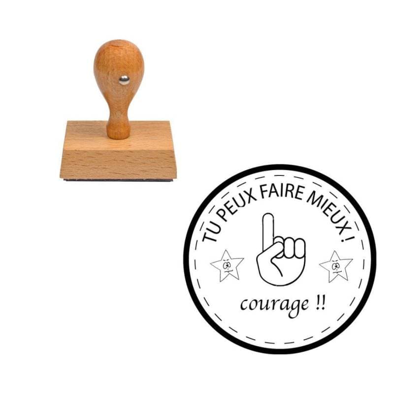 Tampon enseignant tu peux faire mieux / courage n°315