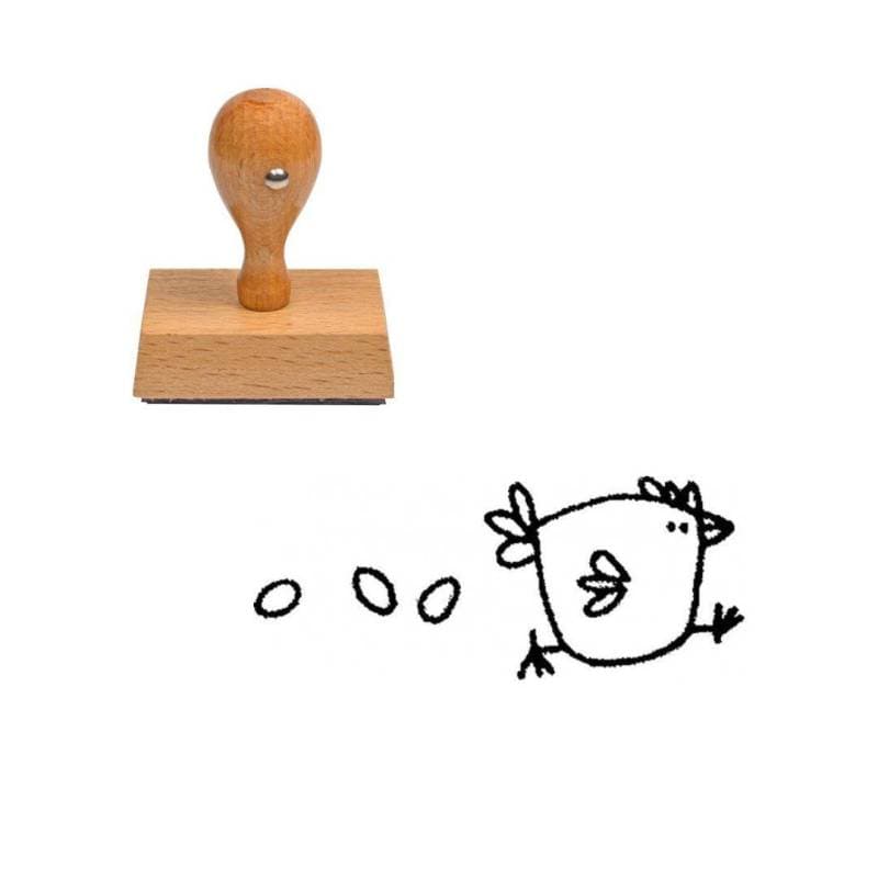 Tampon Pâques Poule aux œufs