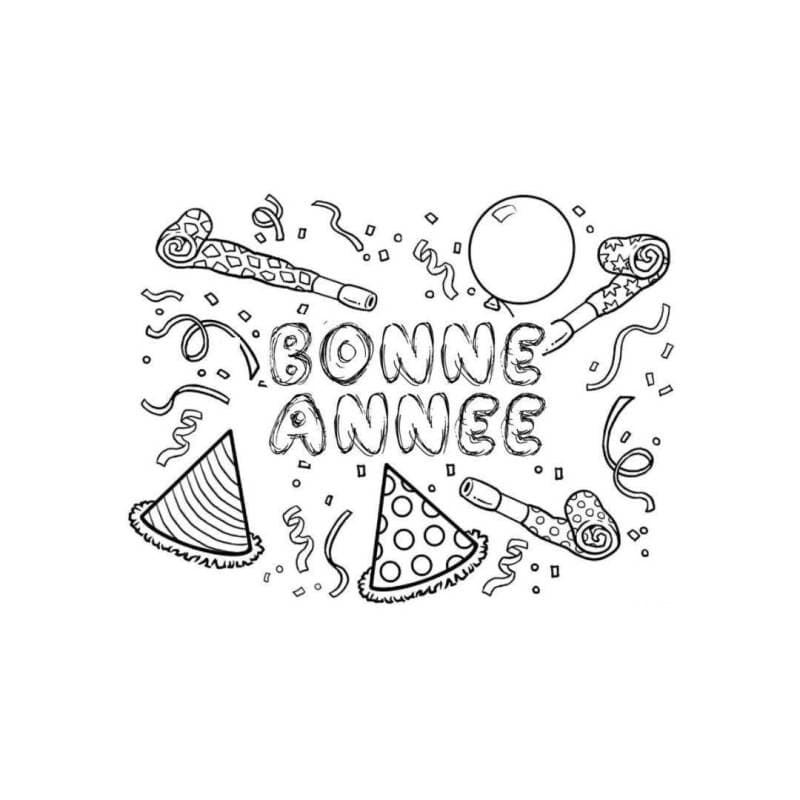Tampon Bonne année en bois