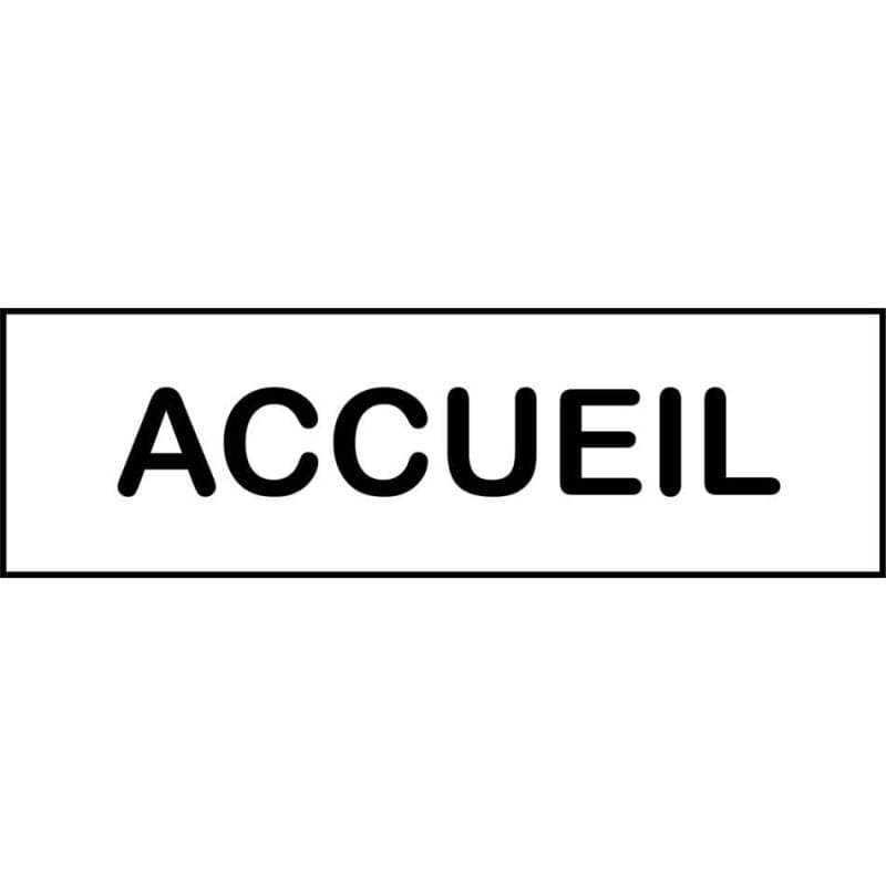 Plaque accueil
