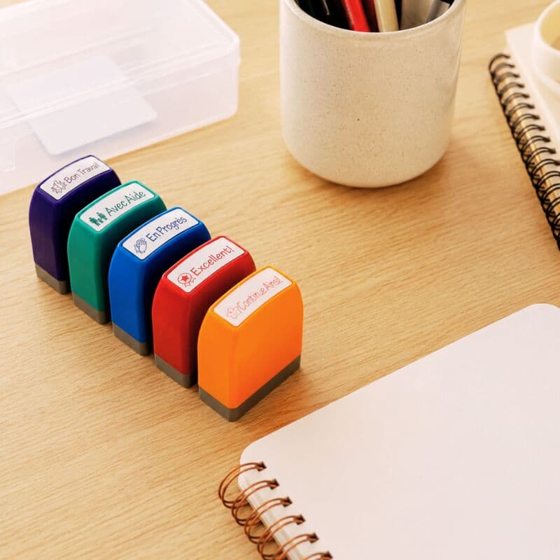 Tampon encreur enseignant rectangulaire
