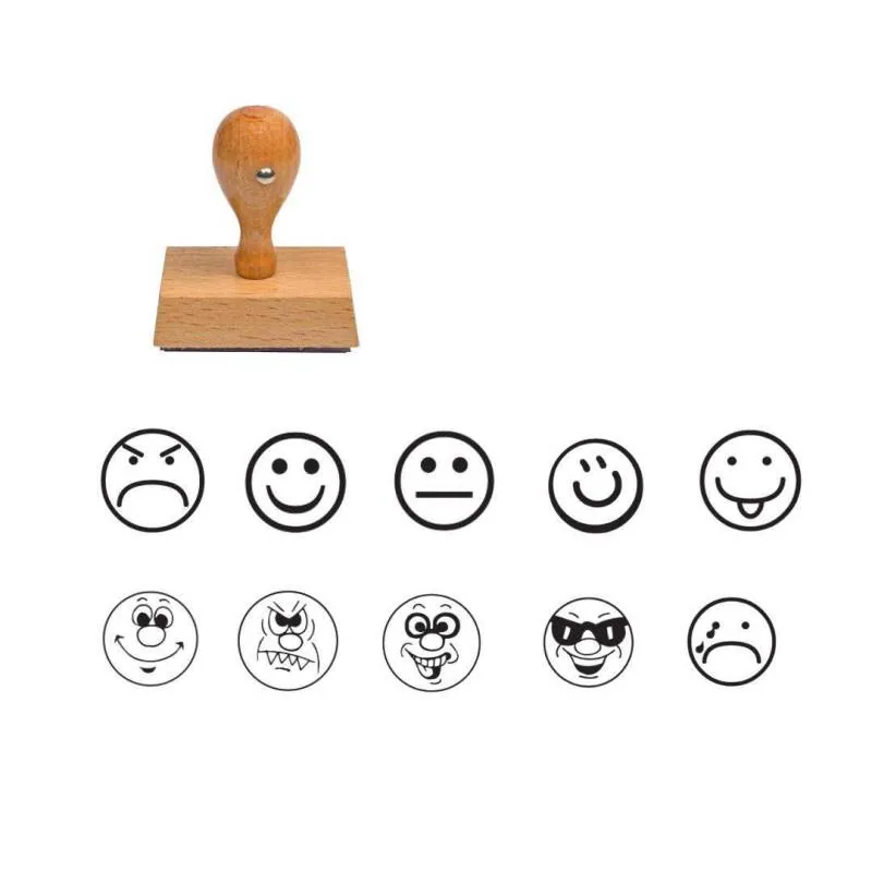Assortiment de tampons smiley d'encouragement