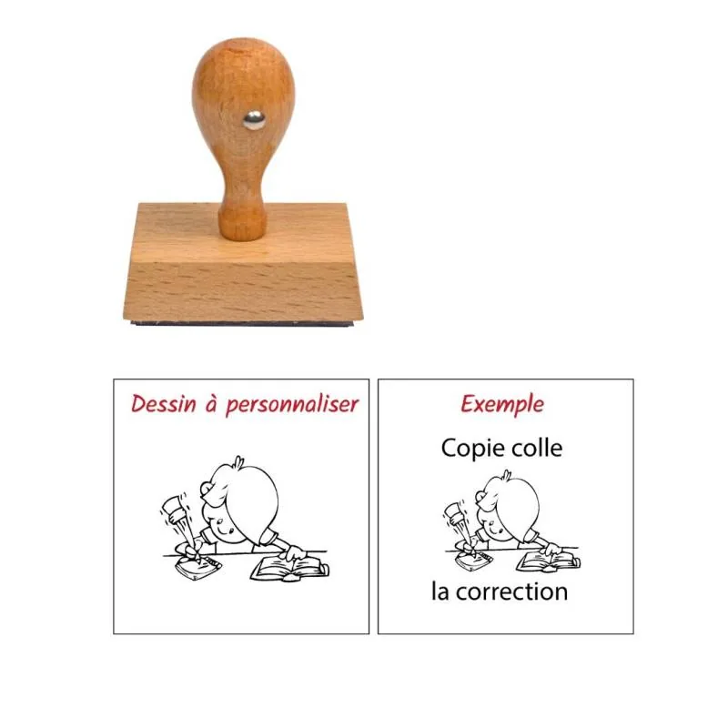 Tampon de correction « Bon travail » pour enseignant